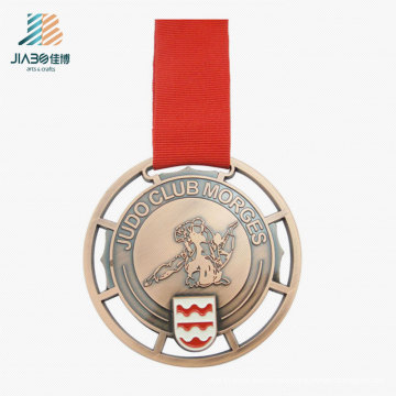 Custom Supply Bronze Engraved Zinc Alloy Judo Challenge Medal